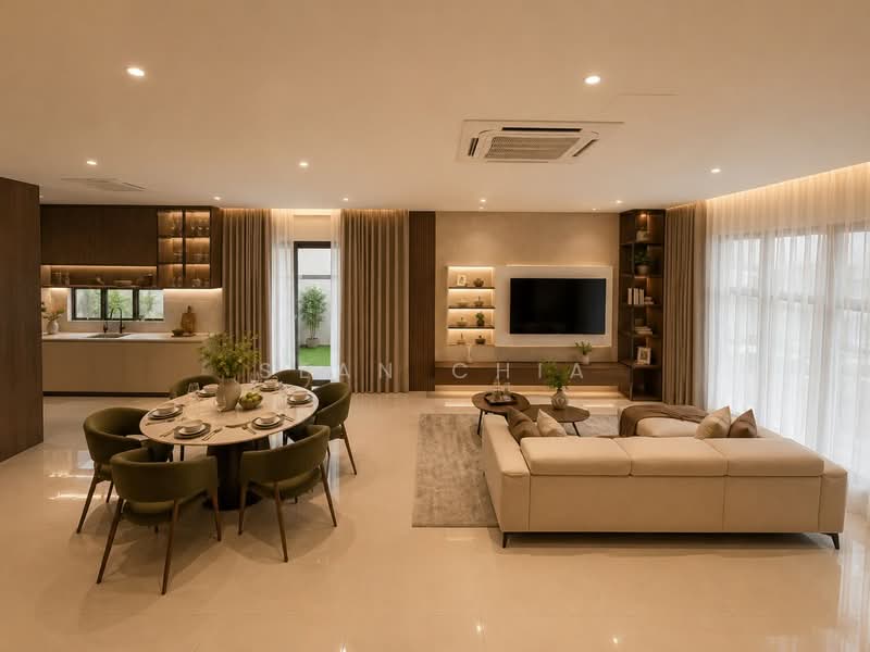 Rumah Berkembar untuk Dijual di Setia Alam (Selangor) - Sean Chia - Living Room - PropertyGuru.com.my