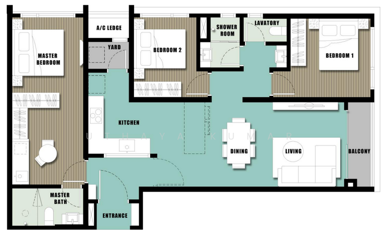 Service Residence for Sale at Edelweiss @ Tropicana Gardens - Uthaya Kumar - PropertyGuru.com.my