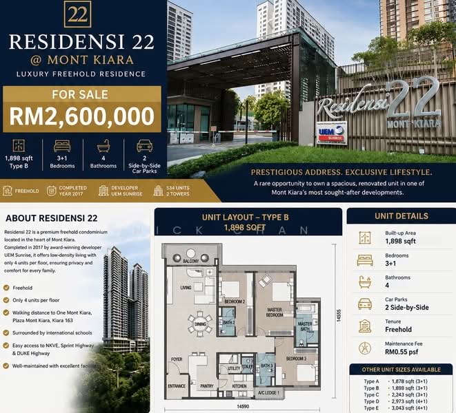 Condominium for Sale at Residensi 22 - Nick Chan - PropertyGuru.com.my