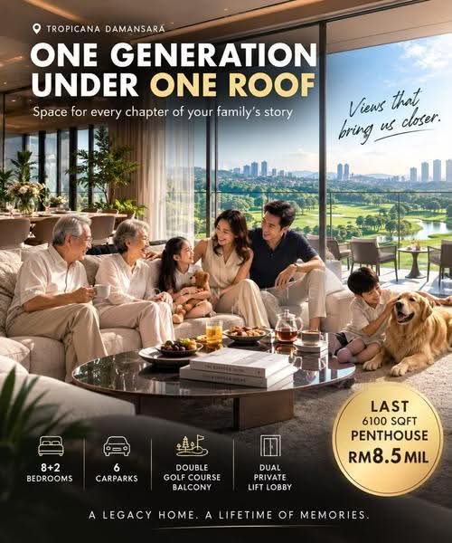 Kondominium untuk Dijual di Aetas Damansara - Soon Jie Chua - Living Room - PropertyGuru.com.my
