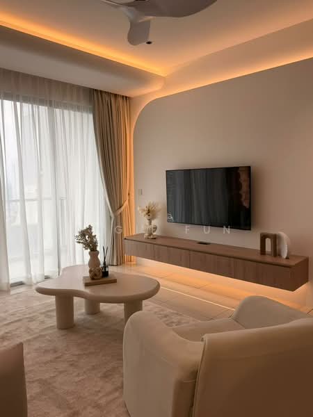 Service Residence for Sale at Suasana Bukit Ceylon / Raja Chulan Residences - Angie Fun - Living Room - PropertyGuru.com.my