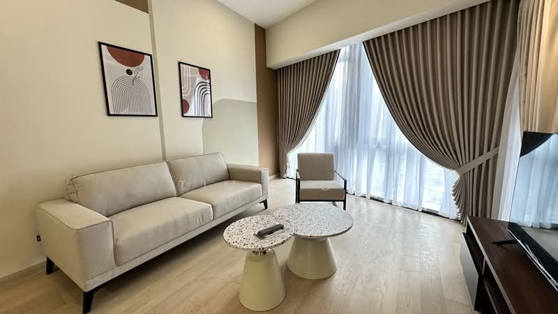 Servis Apartment untuk Disewa di Star Residences Two - Tim Siow - Living Room - PropertyGuru.com.my