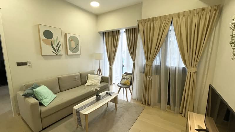 Service Residence for Rent at Star Residences One - Tim Siow - Living Room - PropertyGuru.com.my
