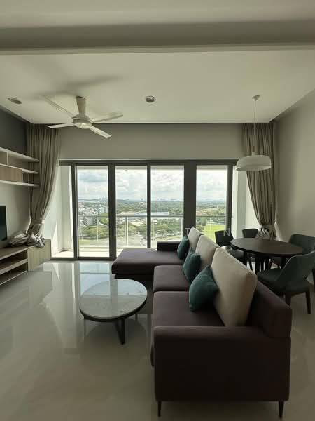 Servis Apartment untuk Dijual di Southern Marina Residences - Bella Tan - Living Room - PropertyGuru.com.my