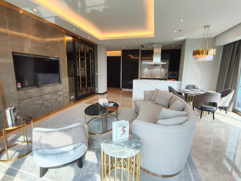 Servis Apartment untuk Disewa di The Ritz-Carlton Residences - Aaron Lam - Living Room - PropertyGuru.com.my