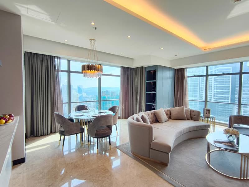 Servis Apartment untuk Disewa di The Ritz-Carlton Residences - Aaron Lam - Living Room - PropertyGuru.com.my