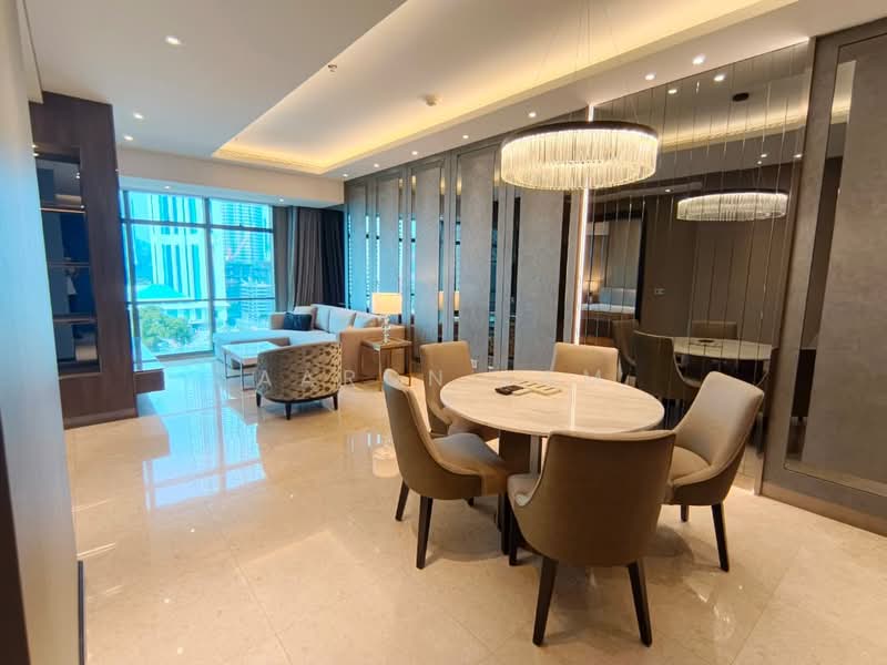 Servis Apartment untuk Disewa di The Ritz-Carlton Residences - Aaron Lam - Living Room - PropertyGuru.com.my