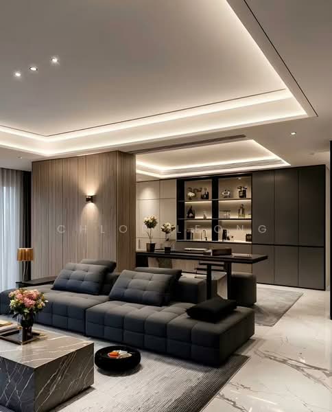Service Residence for Sale at Khaya Residences - Chloe Leong - Living Room - PropertyGuru.com.my
