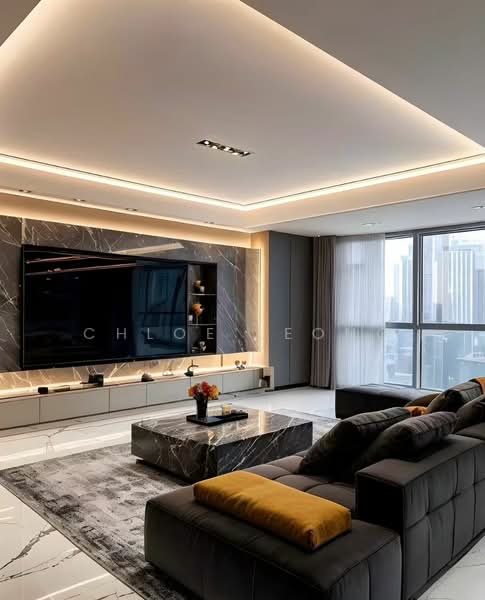 Service Residence for Sale at Khaya Residences - Chloe Leong - Living Room - PropertyGuru.com.my