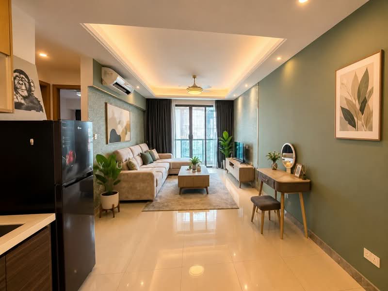 Servis Apartment untuk Disewa di R&F Princess Cove Phase 1 - Yusri Yusak - Living Room - PropertyGuru.com.my