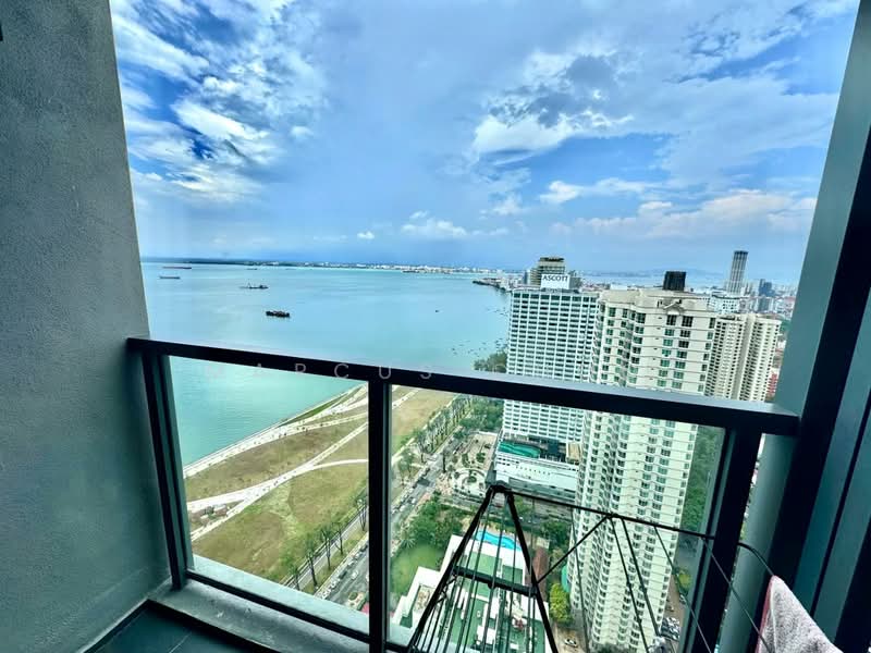 Servis Apartment untuk Disewa di Marriott Residence @ Gurney - Marcus Choo - Balcony - PropertyGuru.com.my