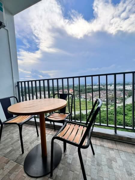 Service Residence for Sale at Greenfield Regency - Erica Lim - Balcony - PropertyGuru.com.my