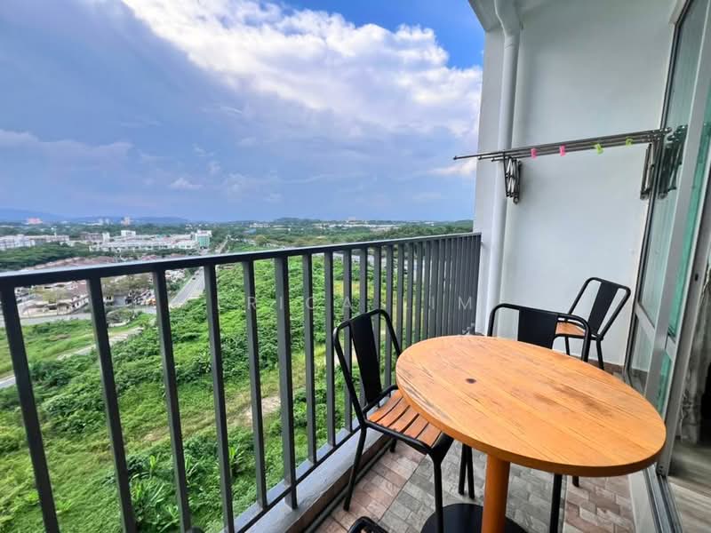 Service Residence for Sale at Greenfield Regency - Erica Lim - Balcony - PropertyGuru.com.my