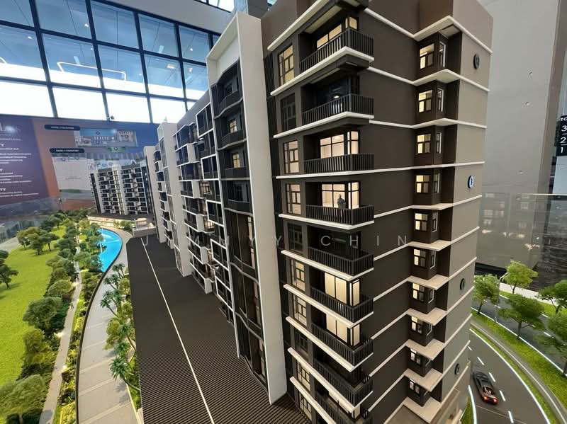Service Residence for Sale at The Corliss Residence @ The NorthBank - Jimmyy Chin - Balcony - PropertyGuru.com.my