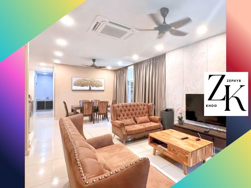 Cluster House for Rent in Skudai (Johor) - Zephyr Khoo - Living Room - PropertyGuru.com.my