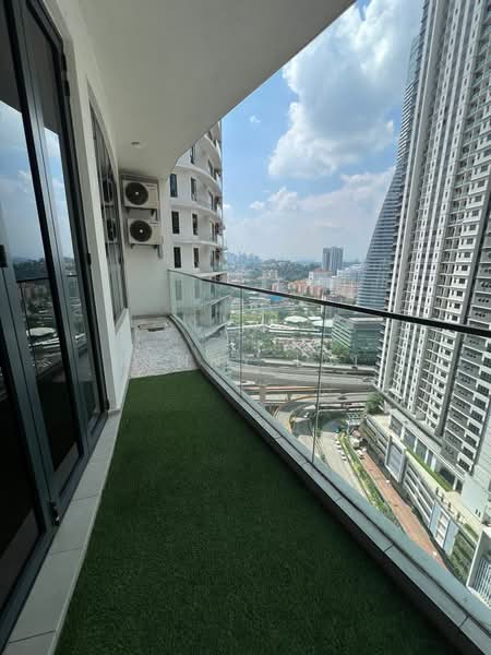 Service Residence for Sale at KL Gateway Residences - Kenny Lai - Balcony - PropertyGuru.com.my