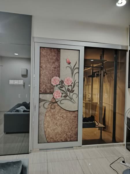Service Residence for Rent at Eve Suite / NZX Square - Eileen Chong - Sliding Door to Room - PropertyGuru.com.my