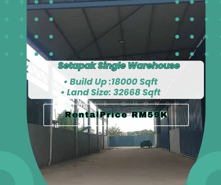 Warehouse for Rent in Setapak (Kuala Lumpur) - Kah Hee Chong - Exterior - PropertyGuru.com.my
