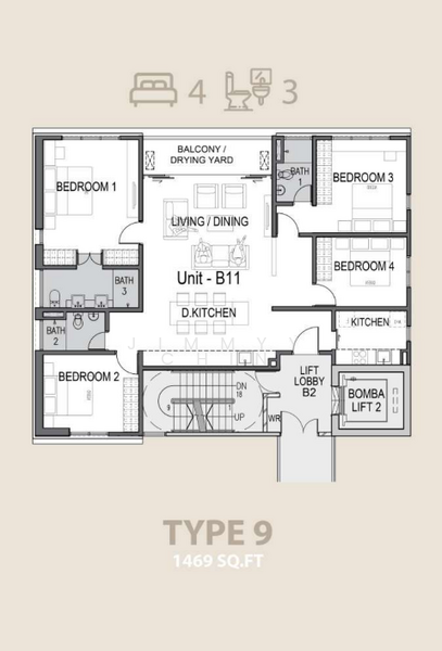 Service Residence for Sale at Parq Residence - Jimmyy Chin - PropertyGuru.com.my