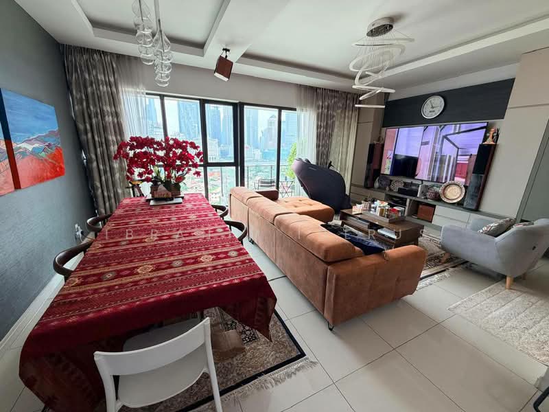 Kondominium untuk Dijual di Setia SKY Residences - Ibrahim Iderus - Living Room - PropertyGuru.com.my