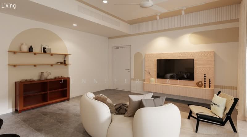 Kondominium untuk Disewa di Aetas Damansara - Jennifer Lai - Living Room - PropertyGuru.com.my