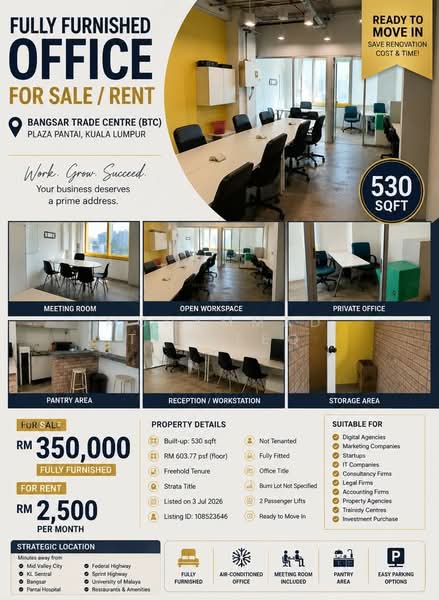 Office for Rent in Bangsar (Kuala Lumpur) - Muhammad Taufeeq - Meeting Room - PropertyGuru.com.my