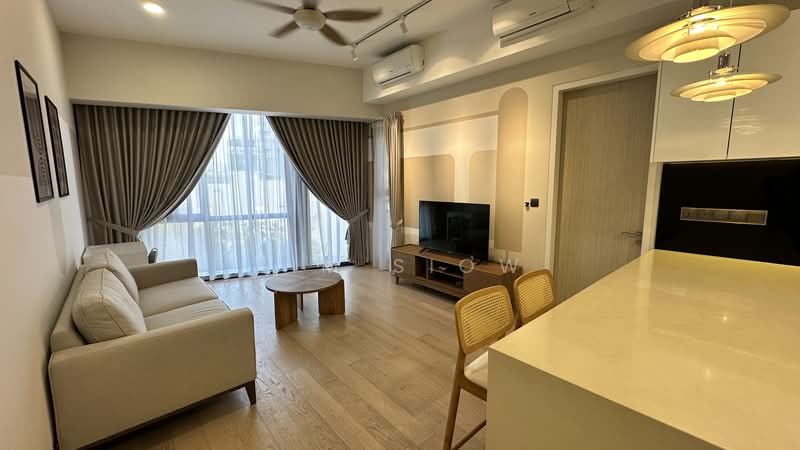 Service Residence for Rent at Star Residences Two - Tim Siow - Living Room - PropertyGuru.com.my
