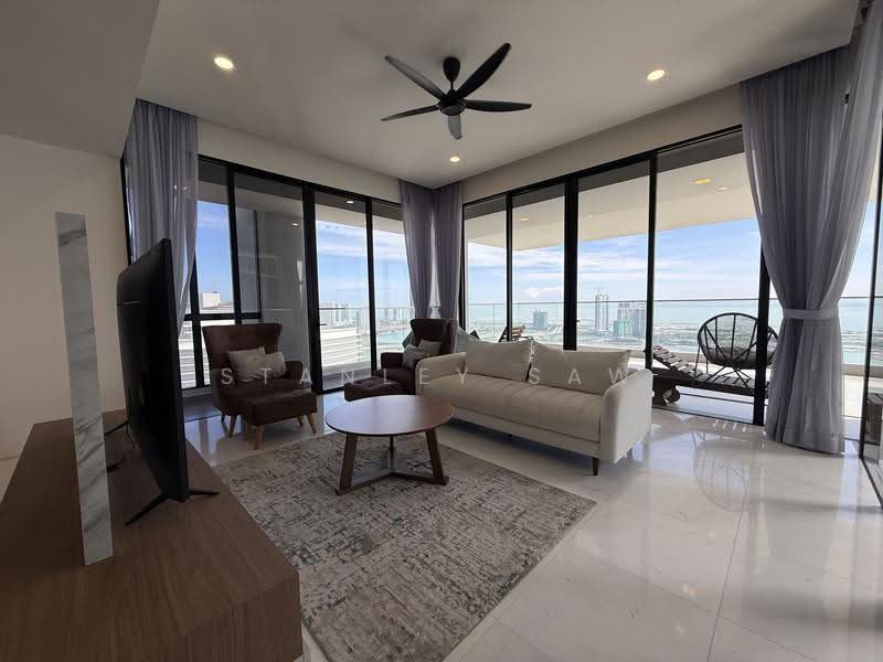 Condominium for Rent at Setia V Residences - Stanley Saw - Living Room - PropertyGuru.com.my