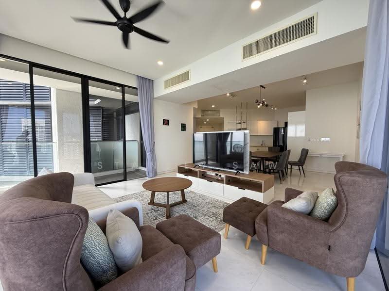 Condominium for Rent at Setia V Residences - Stanley Saw - Living Room - PropertyGuru.com.my