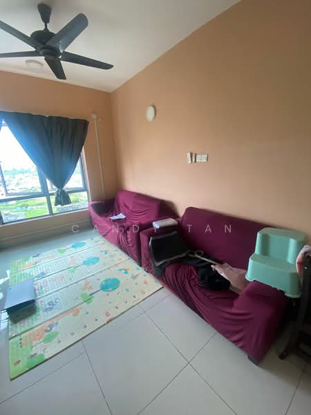 Service Residence for Sale at Vega Residensi 1 - Candy Tan - Living Room - PropertyGuru.com.my