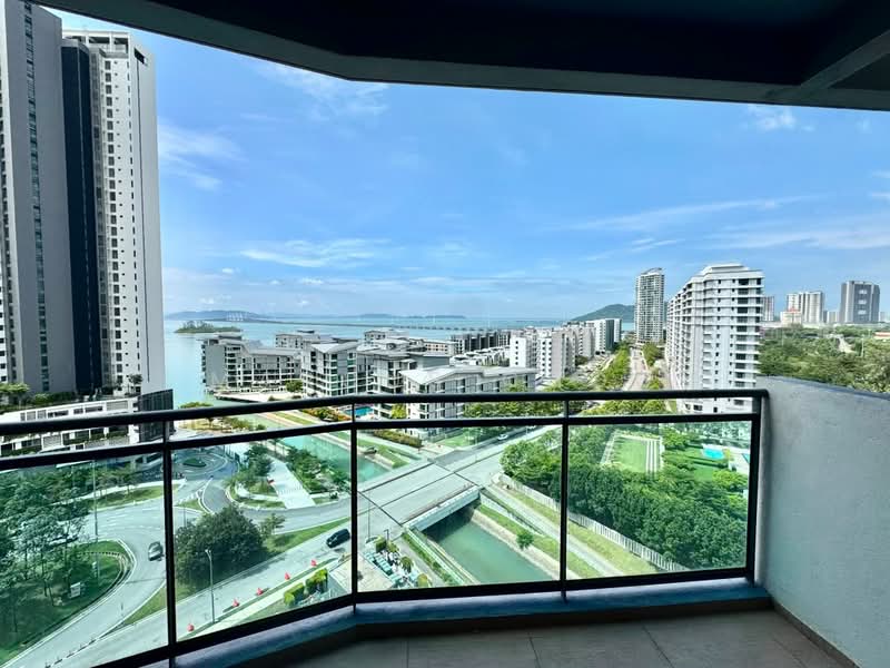 Kondominium untuk Disewa di Waterside Residence - Marcus Choo - Balcony - PropertyGuru.com.my