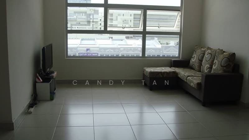 Service Residence for Sale at Domain 3 @ NeoCyber - Candy Tan - Living Room - PropertyGuru.com.my