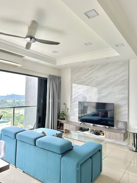 Kondominium untuk Dijual di Skyvilla @ D'Island - Lok Teh - Living Room - PropertyGuru.com.my
