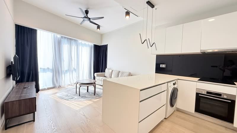Service Residence for Rent at Star Residences Two - Tim Siow - Living Room - PropertyGuru.com.my