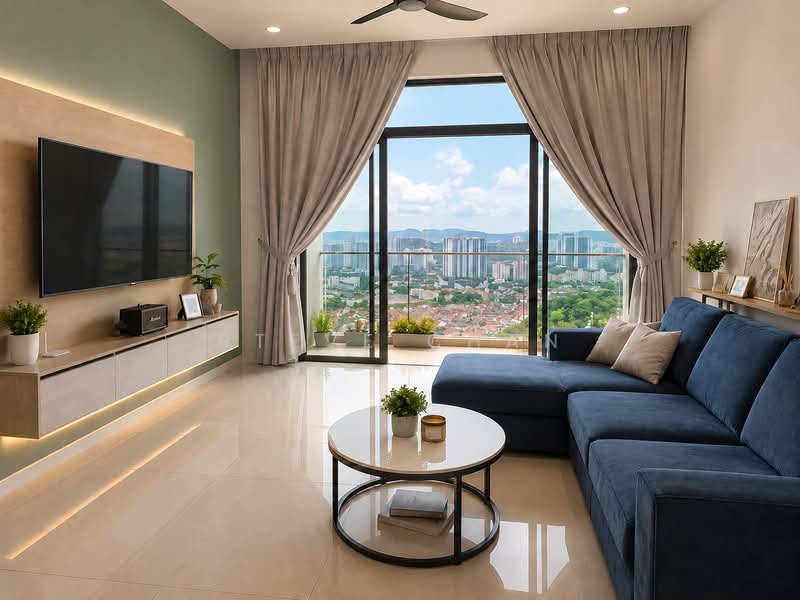 Kondominium untuk Dijual di Waltz Residences - Steve Chan - Living Room - PropertyGuru.com.my