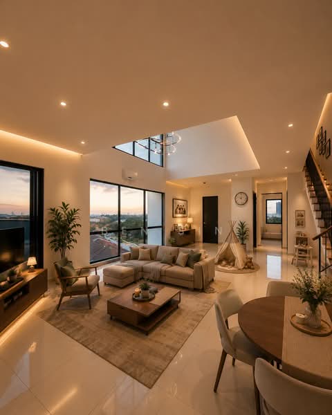 3.5-storey Terraced House for Sale in Setia Alam (Selangor) - Ben Sin - Living Room - PropertyGuru.com.my