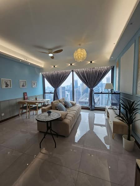 Servis Apartment untuk Disewa di Core Residence @ TRX - Jack Low - Living Room - PropertyGuru.com.my