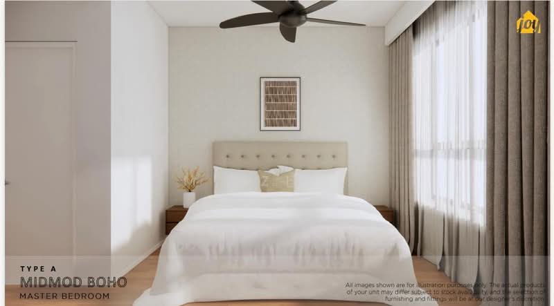 Servis Apartment untuk Disewa di Melawati : Park One - Mezzie . - Master Bedroom - PropertyGuru.com.my