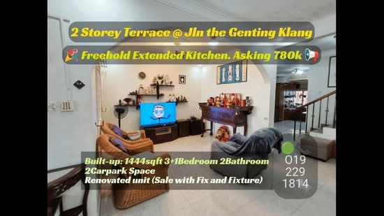Terraced House for Sale in Taman Ayer Panas (Setapak) - Wincent Chuah - PropertyGuru.com.my