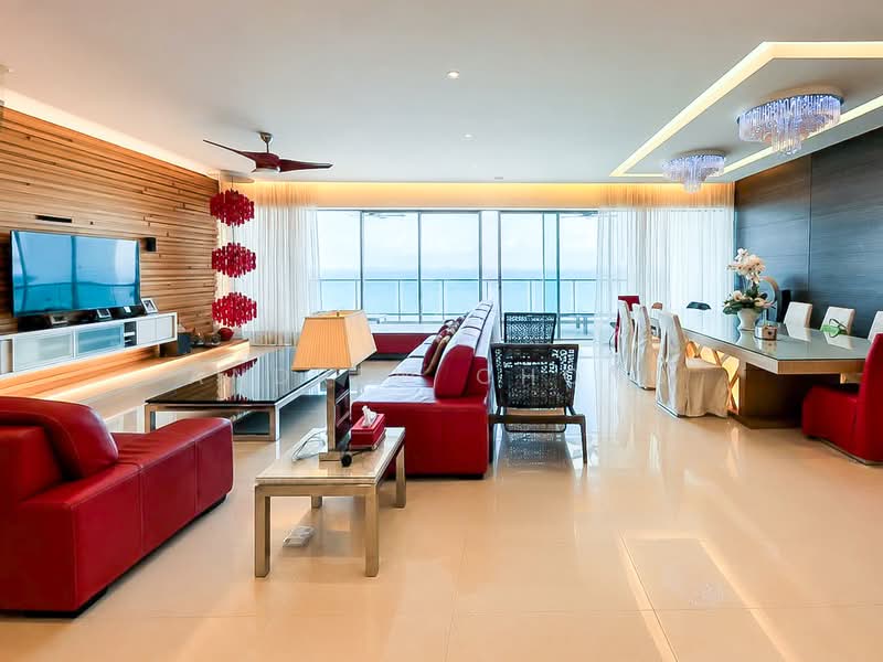 Condominium for Sale at Infinity Beachfront Condominium - Andrew Chong - Living Room - PropertyGuru.com.my