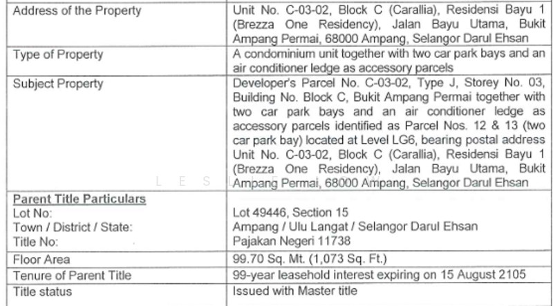 Kondominium untuk Dijual di Brezza Hill - Leslie Low - PropertyGuru.com.my