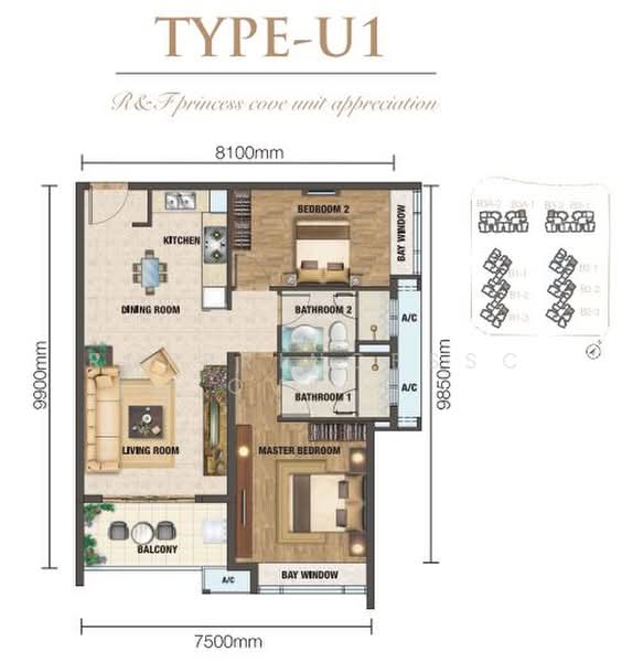 Condominium for Sale at R&F Princess Cove Phase 2-Seine Region - R&F Princess Cove Sales Representative - PropertyGuru.com.my