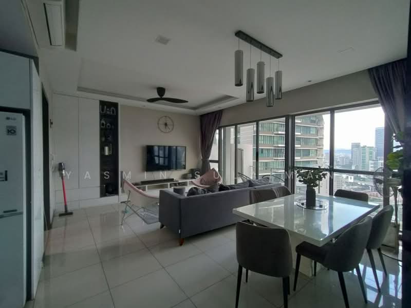 Service Residence for Rent at Setia SKY Residences - Yasmin Sulaiman - Living Room - PropertyGuru.com.my