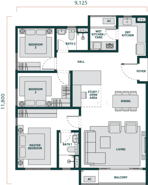 Servis Apartment untuk Dijual di The Riva Residences @ Gravit8 - Jacklly Kee - PropertyGuru.com.my