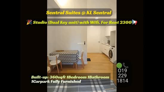 Service Residence for Rent at The Sentral Suites - Wincent Chuah - PropertyGuru.com.my