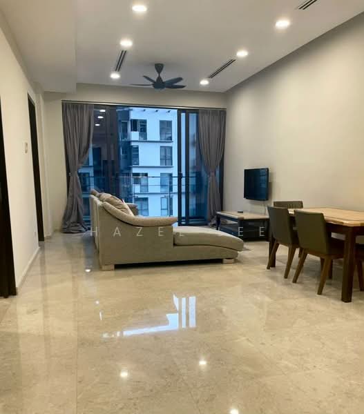 Service Residence for Sale at The Manor - Hazel Lee - Living Room - PropertyGuru.com.my