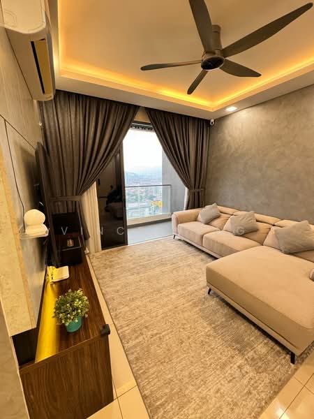 Kediaman Servis untuk Dijual di LakePark Residence @ KL North - Vince Wong - Living Room - PropertyGuru.com.my