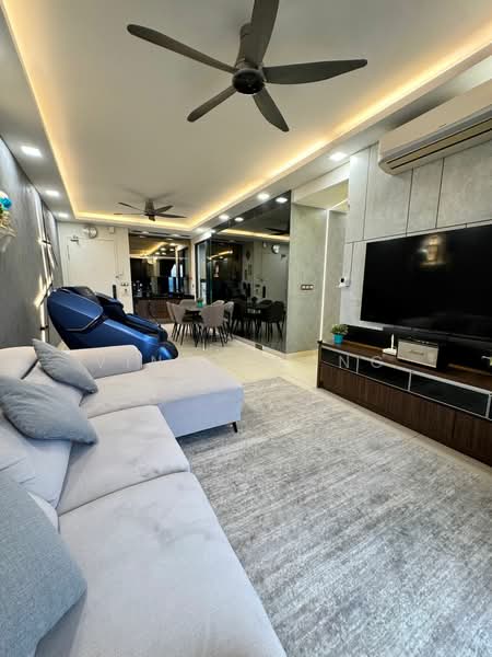 Kediaman Servis untuk Dijual di LakePark Residence @ KL North - Vince Wong - Living Room - PropertyGuru.com.my