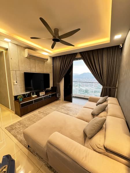 Kediaman Servis untuk Dijual di LakePark Residence @ KL North - Vince Wong - Living Room - PropertyGuru.com.my