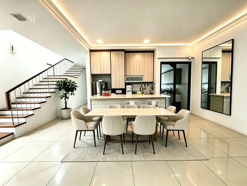 Rumah Teres 3 Tingkat untuk Dijual di Lake Fields (Sungai Besi) - David Ting - Dining Room - PropertyGuru.com.my